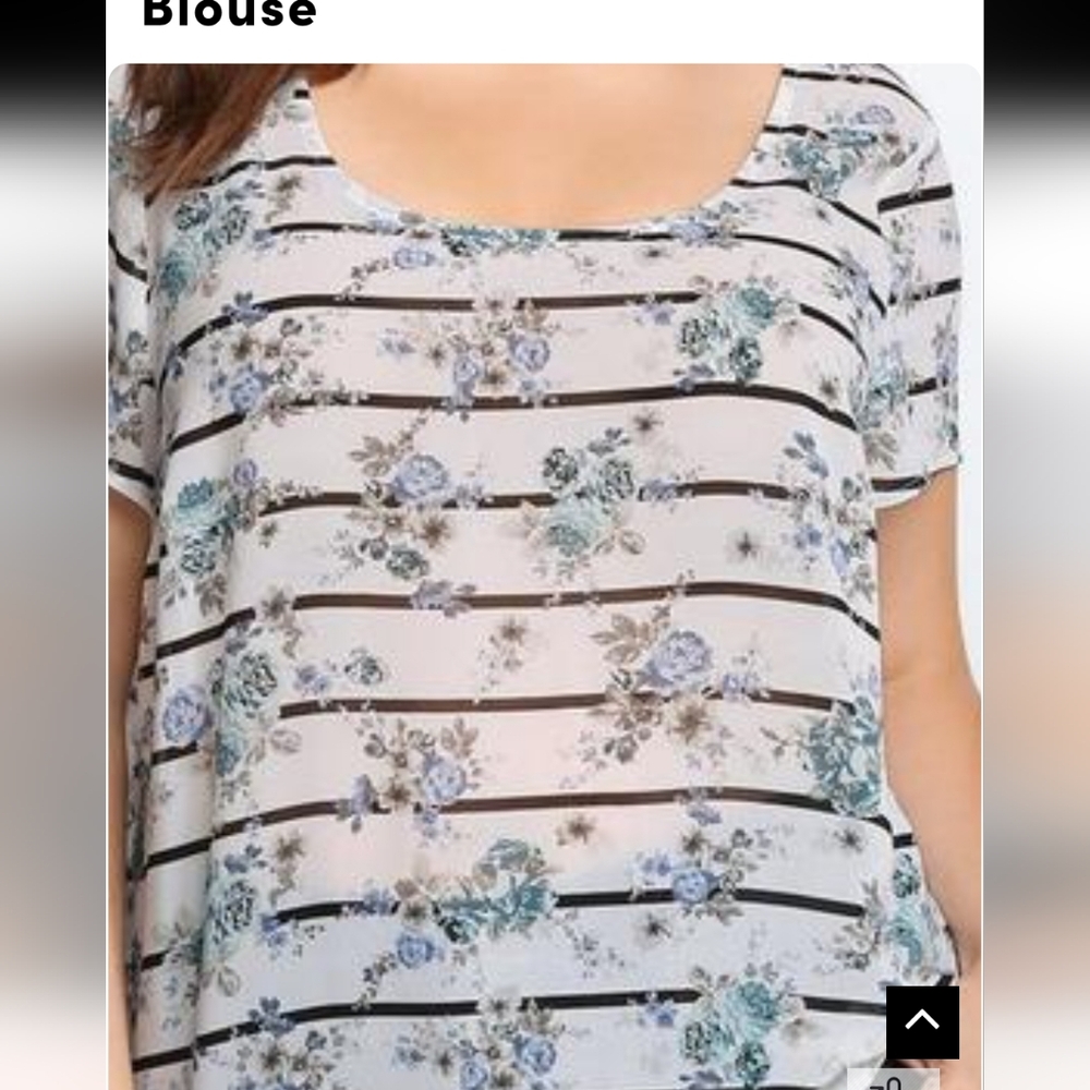 Floral Striped Blouse